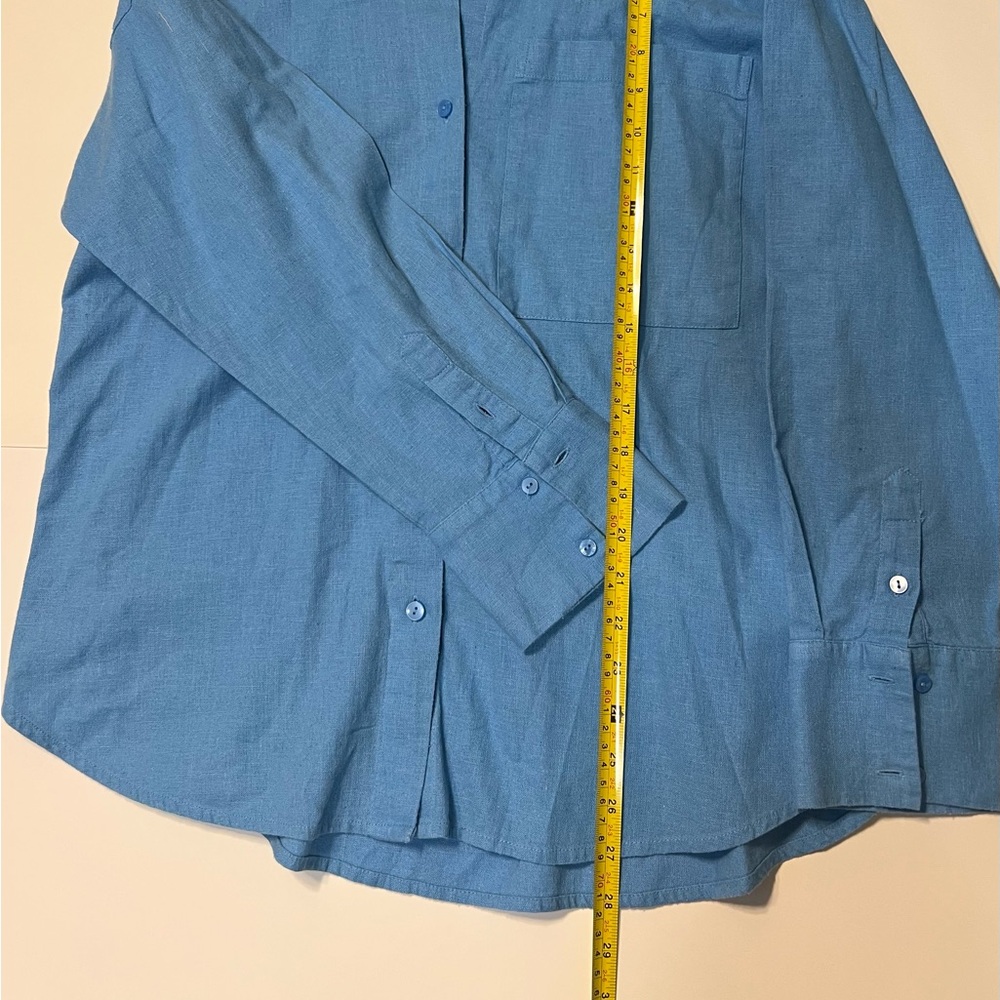 Abercrombie & Fitch Vibrant Blue Button-Down Shirt - Picture 7 of 10